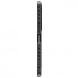 „Spigen Rugged Armor“ dėklas, skirtas „Sony Xperia 1 VII“ – matinės juodos spalvos