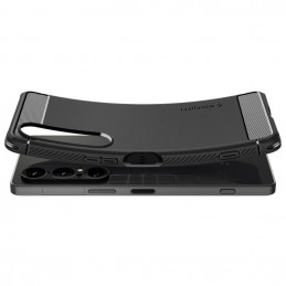 „Spigen Rugged Armor“ dėklas, skirtas „Sony Xperia 1 VII“ – matinės juodos spalvos