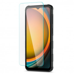 „Spigen Glas.tR Slim“ grūdinto stiklo 2 vnt. pakuotė, skirta „Samsung Galaxy Xcover 7 / 7 Pro“ - skaidrus
