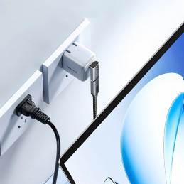 „Wozinsky WPKF-01 USB-C“ – USB-C 40Gb/ s 240W 8K OTG kampinis adapteris – pilkas