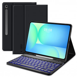 „Tech-Protect SC Pen +“ klaviatūros dėklas, skirtas „Samsung Galaxy Tab S10 FE+ 13.1 X620 / X626B“ – juodas