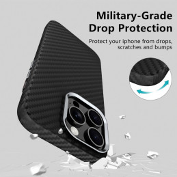 „Tech-Protect Ion Carbon MagSafe“ dėklas, skirtas „Samsung Galaxy S25 Ultra“ – juodas