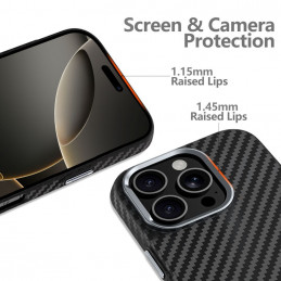„Tech-Protect Ion Carbon MagSafe“ dėklas, skirtas „Samsung Galaxy S25“ – juodas