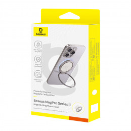 „Baseus MagPro II“ magnetinis žiedas su stovo funkcija – titanas