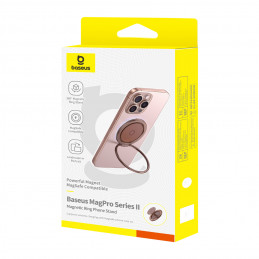 „Baseus MagPro II“ magnetinis žiedas su stovo funkcija – raudonojo aukso spalvos