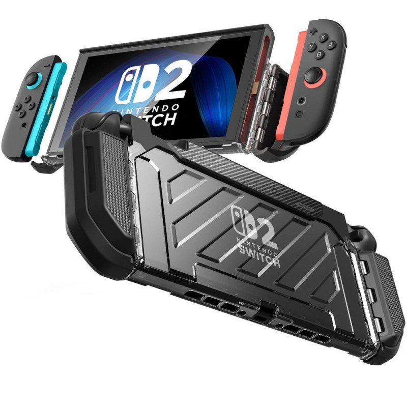 „Supcase Unicorn Beetle Pro“ dėklas, skirtas „Nintendo Switch 2“ – juodas