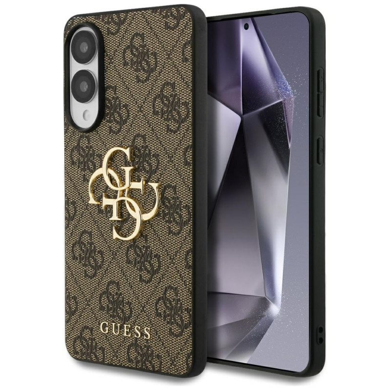 „Guess Big 4G Logo Classic“ dėklas, skirtas „Samsung Galaxy S25 Edge“ – rudas