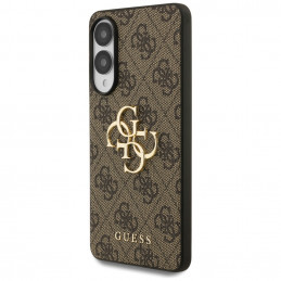 „Guess Big 4G Logo Classic“ dėklas, skirtas „Samsung Galaxy S25 Edge“ – rudas