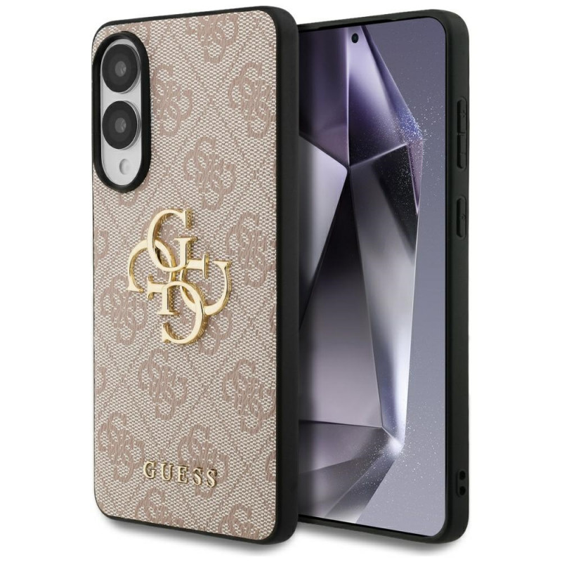 „Guess Big 4G Logo Classic“ dėklas, skirtas „Samsung Galaxy S25 Edge“ – rožinis
