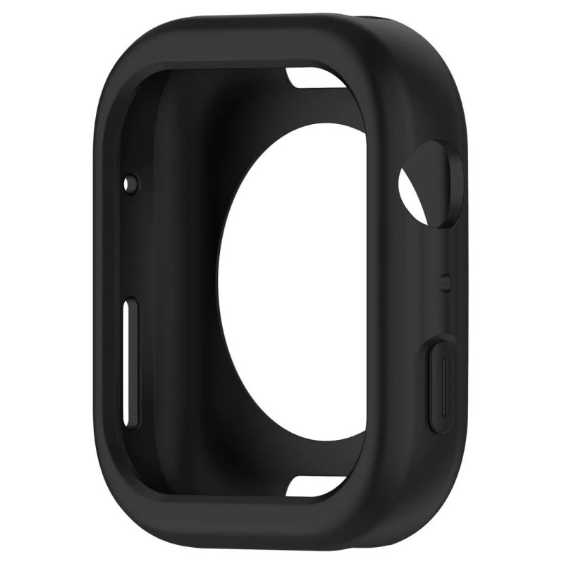Silikoninis laikrodžio dėklas, skirtas „Apple Watch 45 mm“ (7/ 8/ 9 serija) – juodas