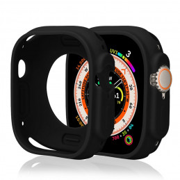 Silikoninis laikrodžio dėklas, skirtas „Apple Watch 46 mm“ (10 serijos) – juodas