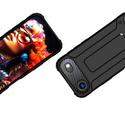 Hibridinis šarvuotas dėklas, skirtas „iPhone 17 Air“ – juodas