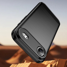 Anglies pluošto dėklas, skirtas „iPhone 17 Air“ – juodas