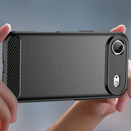 Anglies pluošto dėklas, skirtas „iPhone 17 Air“ – juodas