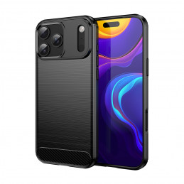Anglies pluošto dėklas, skirtas „iPhone 17 Pro Max“ – juodas