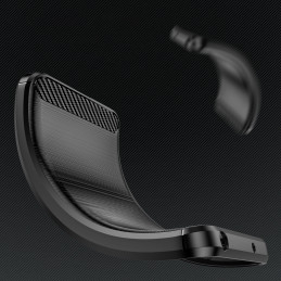 Anglies pluošto dėklas, skirtas „iPhone 17 Pro Max“ – juodas