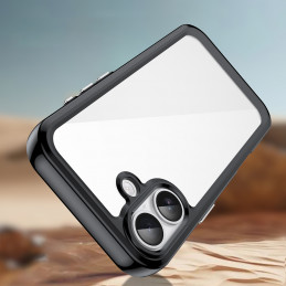 „Outer Space“ dėklas „iPhone 17“ – juodas permatomas