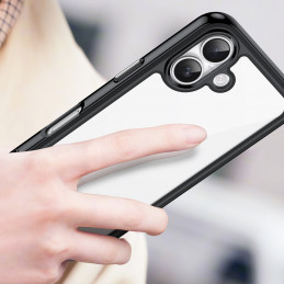„Outer Space“ dėklas „iPhone 17“ – juodas permatomas