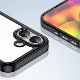 „Outer Space“ dėklas „iPhone 17“ – juodas permatomas