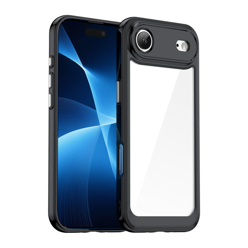 „Outer Space“ dėklas, skirtas „iPhone 17 Air“ – juodas permatomas