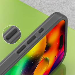 Magnetinis abrazyvinis iPhone 17 dėklas, suderinamas su „MagSafe“ – matinės juodos spalvos