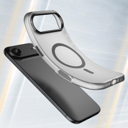 Magnetinis abrazyvinis iPhone 17 Air dėklas, suderinamas su „MagSafe“ – matinės juodos spalvos