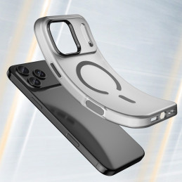 Magnetinis abrazyvinis iPhone 17 Pro dėklas, suderinamas su „MagSafe“ – matinės juodos spalvos