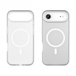 Magnetinis abrazyvinis „iPhone 17 Air“ dėklas, suderinamas su „MagSafe“ – matinės baltos spalvos
