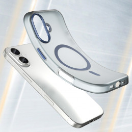 Magnetinis abrazyvinis iPhone 17 dėklas, suderinamas su „MagSafe“ – matinės mėlynos spalvos