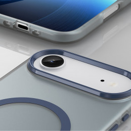 Magnetinis abrazyvinis iPhone 17 Air dėklas, suderinamas su „MagSafe“ – matinės mėlynos spalvos