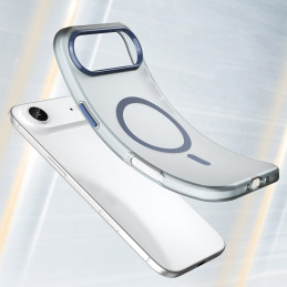 Magnetinis abrazyvinis iPhone 17 Air dėklas, suderinamas su „MagSafe“ – matinės mėlynos spalvos