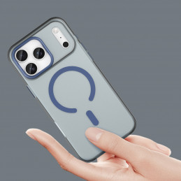 Magnetinis abrazyvinis iPhone 17 Pro dėklas, suderinamas su „MagSafe“ – matinės mėlynos spalvos
