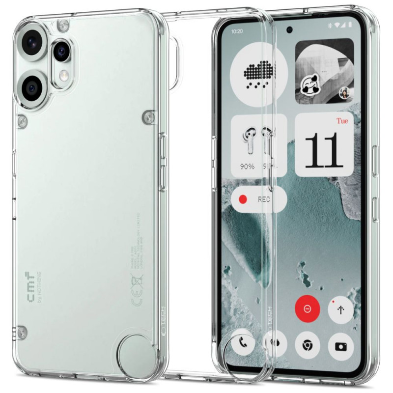 „Tech-Protect FlexAir“ hibridinis dėklas, skirtas „Nothing CMF Phone 2 Pro“ – skaidrus