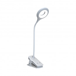 „Wozinsky“ mini belaidė LED skaitymo lempa su segtuku ir USB-C laidu – balta