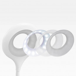 „Wozinsky“ mini belaidė LED skaitymo lempa su segtuku ir USB-C laidu – balta