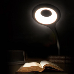 „Wozinsky“ mini belaidė LED skaitymo lempa su segtuku ir USB-C laidu – juoda