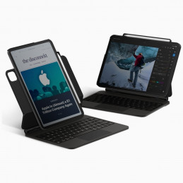 UNIQ „Axel“ dėklas, skirtas „iPad Air 13“ (2024 / 2025) / „iPad Pro 13“ (2024) – juodas