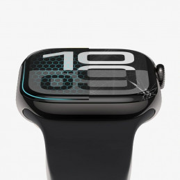 „Tech-Protect Glass Flex+“ 2 hibridinių stiklų pakuotė, skirta „Garmin Forerunner 970 / 570“ (47 mm) – juoda