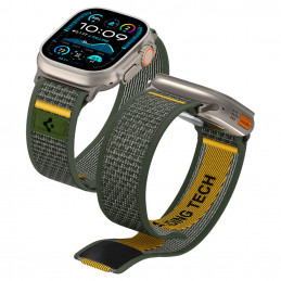 „Spigen Athlex Air Strap“ skirtas „Apple Watch 44 / 45 / 46 / 49 mm“ – žalias