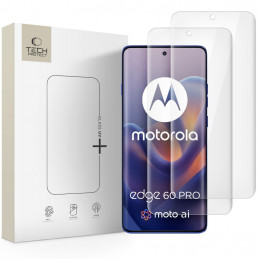 „Tech-Protect Glass UV+“ 2 grūdinto stiklo pakuotė „Motorola Edge 60 Pro“ – skaidrus
