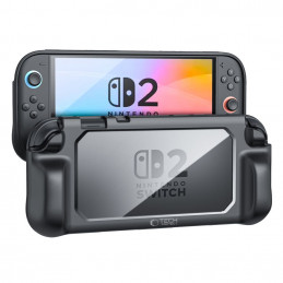 „Tech-Protect MagMat“ dėklas, skirtas „Nintendo Switch 2“ – juodas ir permatomas