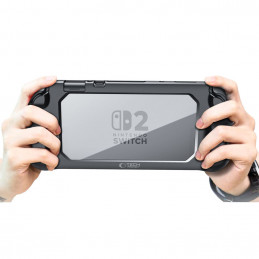 „Tech-Protect MagMat“ dėklas, skirtas „Nintendo Switch 2“ – juodas ir permatomas