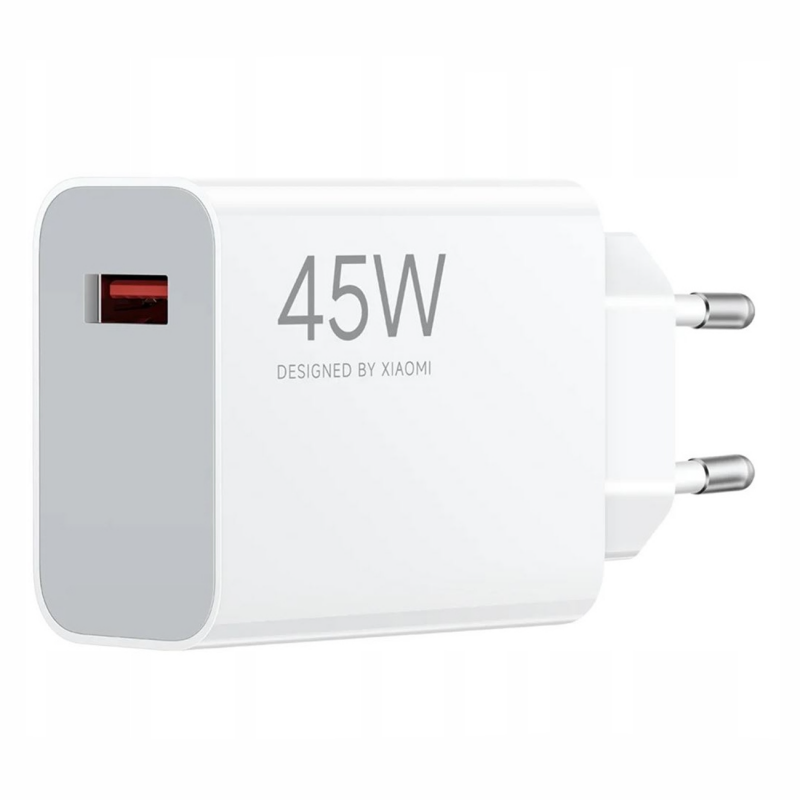 „Xiaomi MDY-17-EF“ 45 W USB-A sieninis įkroviklis – baltas