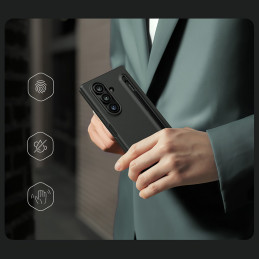 „Nillkin Flex Pure Fold“ dėklas, skirtas „Samsung Galaxy Z Fold 7“ su „S Pen Space“ – juodas