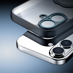 „Dux Ducis Aimo Mag“ dėklas su magnetiniu žiedu ir stovu, skirtas „iPhone 17“ – juodas