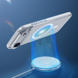 „Dux Ducis Clin Mag“ dėklas, skirtas „iPhone 17 Air“, suderinamas su „MagSafe“ – permatomas