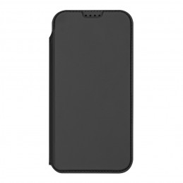 „Dux Ducis Skin Pro“ dėklas, skirtas „iPhone 17 Air“ su atlenkimu ir kortelių lizdu – juodas
