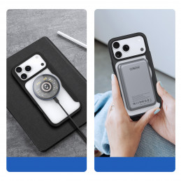 „Dux Ducis Skin X Pro“ dėklas, skirtas „iPhone 17 Pro Max“ su dėklu, suderinamas su „MagSafe“ – juodas