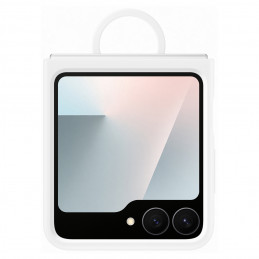„Samsung“ silikoninis dėklas, skirtas „Samsung Galaxy Z Flip7 FE“ – baltas