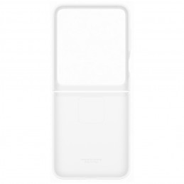 „Samsung“ silikoninis dėklas, skirtas „Samsung Galaxy Z Flip7 FE“ – baltas